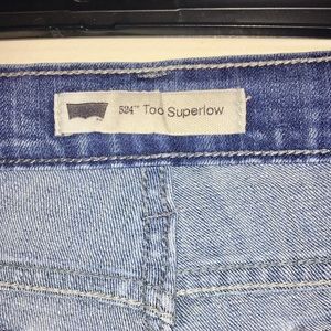Womens Levis Jeans 524 Too Superlow